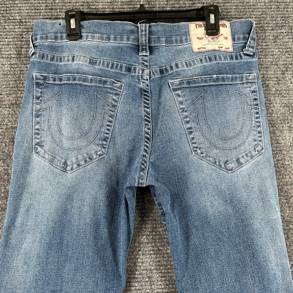 True Religion Matt Ultra Skinny Jeans Men 34x31 Distressed Moto Patch Streetwear